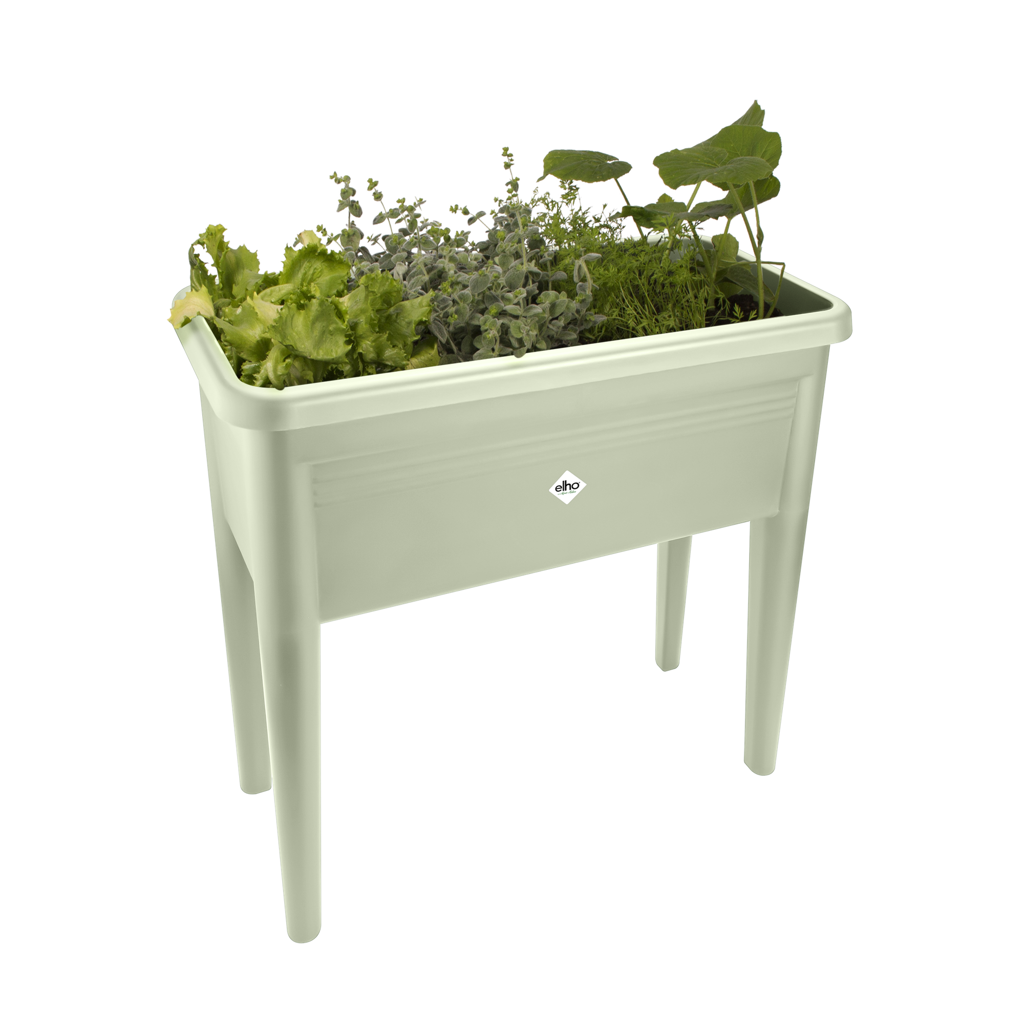 green basics grow table xxl 75cm stone green - elho® - Give room